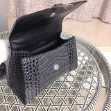 Front view of refined signature women's handbag – women's designer-style accessory