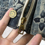 Side profile of Louis Vuitton luxury clothing with runway-inspired design
