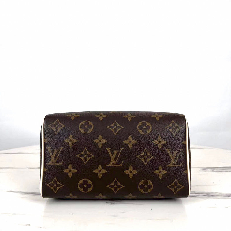 Back view of everyday-luxe refined women's handbag – women's designer-style accessory