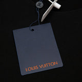 Side profile of Louis Vuitton luxury clothing with monogram-inspired silhouette