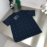 Front view of Louis Vuitton cotton t-shirt with label-forward styling