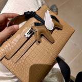  handbag close-up of hardware and finish