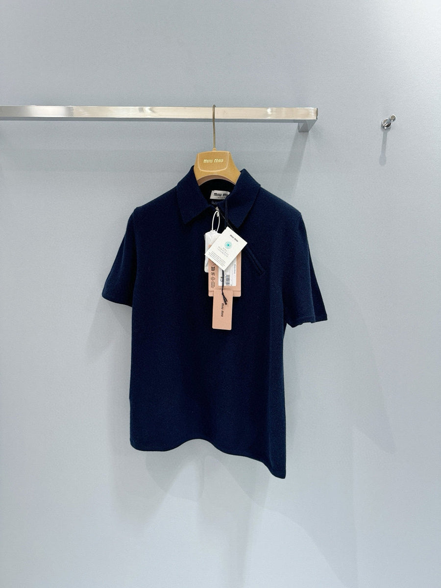 Polo Shirts? Miu M Polo Shirt Classic Designer Cotton Polo Shirt