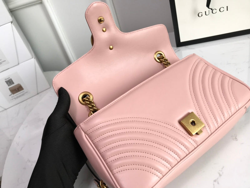 Interior view of polished signature women's handbag – women's statement bag