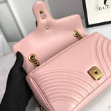 Interior view of polished signature women's handbag – women's statement bag