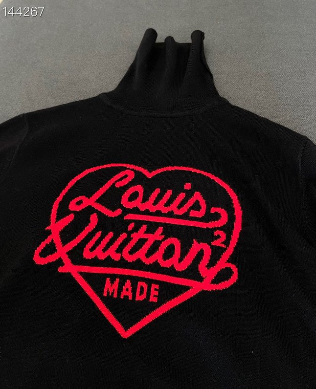 Front view of Louis Vuitton luxury clothing with everyday silhouette