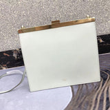 Front view of classic structured women's handbag – women's everyday handbag
