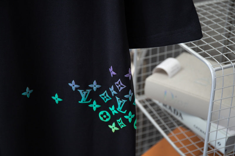 Back view of Louis Vuitton cotton t-shirt with signature branding