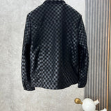 Side profile of Louis Vuitton luxury clothing with label-forward styling