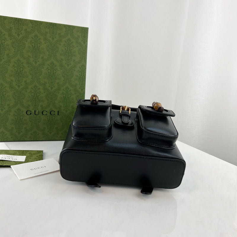 Back view of elevated signature women's handbag – women's premium purse