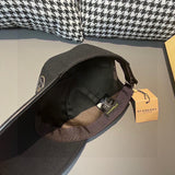 Side view of Burberry unisex cap