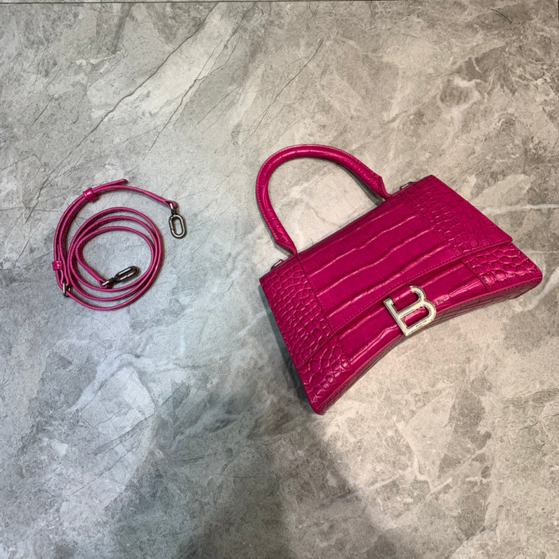 Contemporary Faux Leather Handbag - Signature Hardware Accents | Women's Luxury Handbag #612 - front view (image 1) of designer-inspired handbag