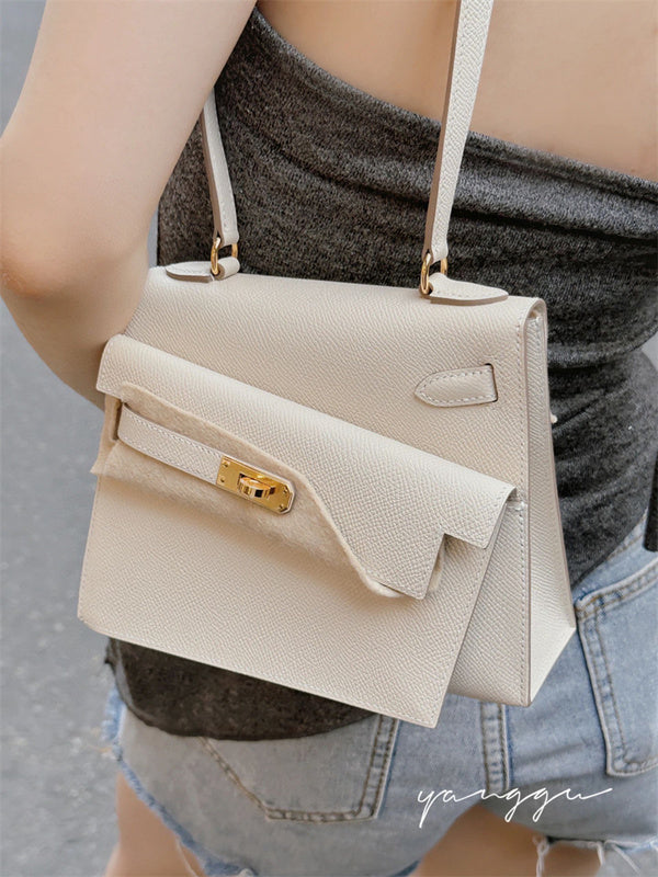 Sculpted handbag styled for everyday wear