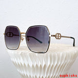 Close-up detail view of Louis Vuitton unisex sunglasses