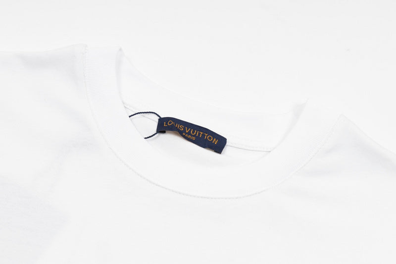 Front view of Louis Vuitton cotton t-shirt with monogram-inspired silhouette
