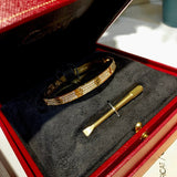 Close-up detail view of Cartier unisex jewelry piece