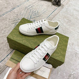 Gucci two-tone luxury sneakers view 7 breathable knit upper