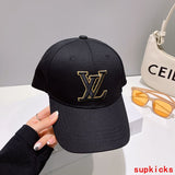 Close-up detail view of Louis Vuitton unisex cap
