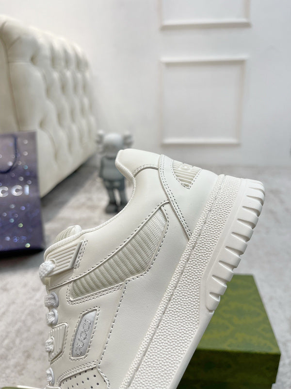 Gucci muted earth tones luxury sneakers view 4 retro runner design