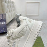 Gucci muted earth tones luxury sneakers view 4 retro runner design