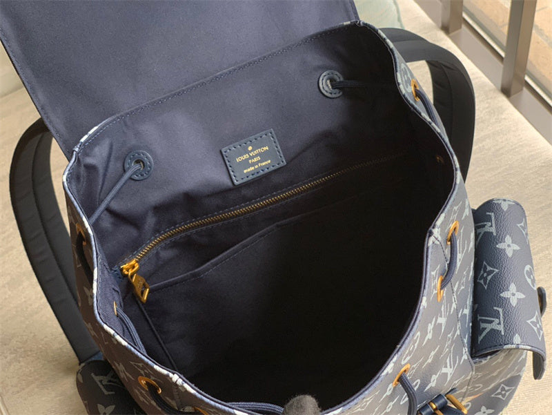  clean-lined crossbody bag detail view showing craftsmanship
