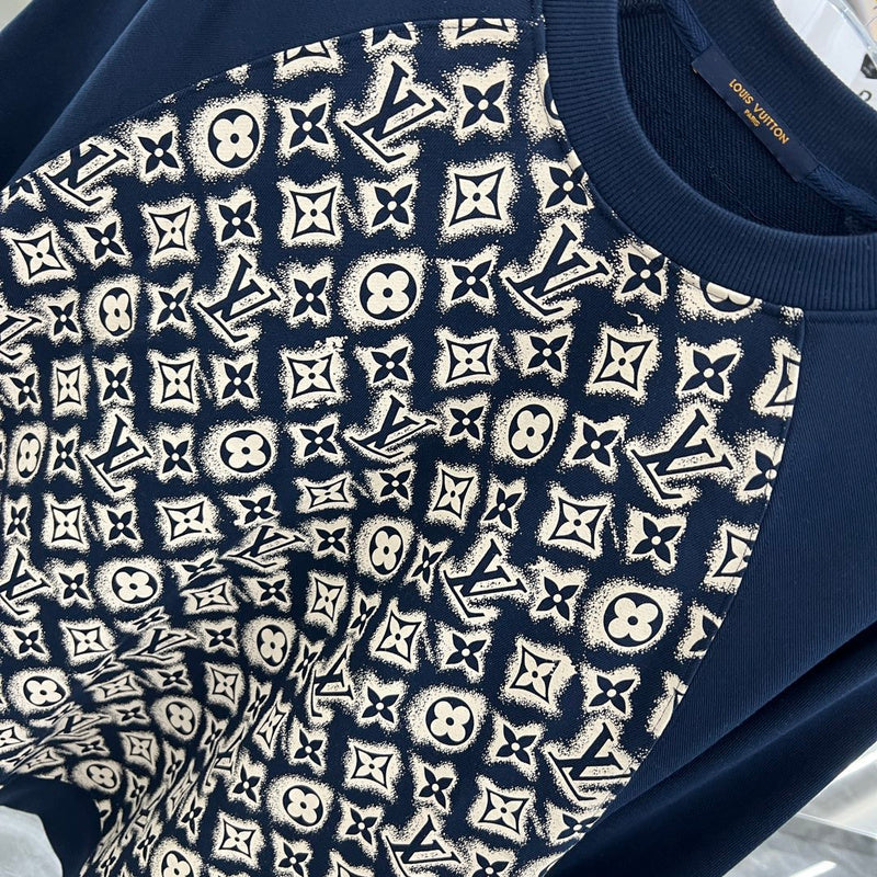 Front view of Louis Vuitton luxury clothing with relaxed-fit cut