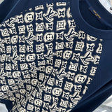 Front view of Louis Vuitton luxury clothing with relaxed-fit cut