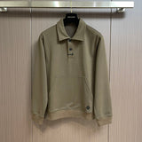 Back view of Louis Vuitton luxury clothing with signature branding