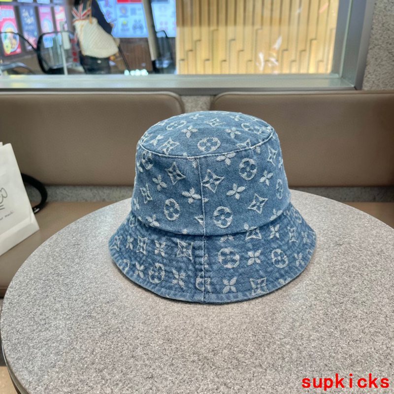Close-up detail view of Louis Vuitton unisex cap