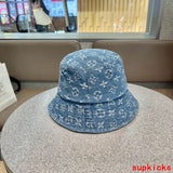 Close-up detail view of Louis Vuitton unisex cap