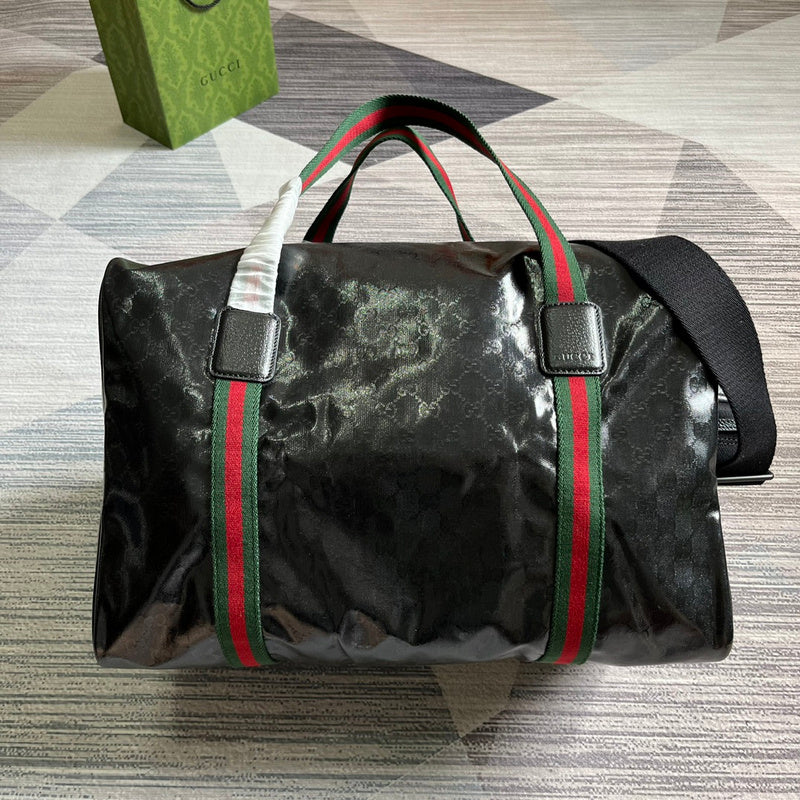 Top view of structured polished women's handbag – women's statement bag