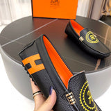 Hermes shoes Style 043 - logo and branding close-up