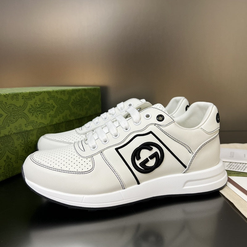 Gucci clean off-white luxury sneakers view 8 premium leather build