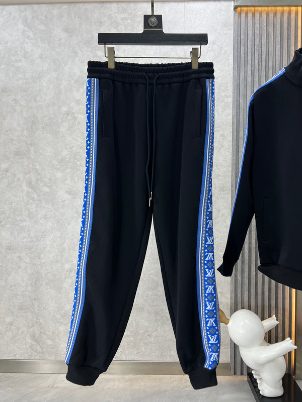 Side profile of Louis Vuitton luxury clothing with runway-inspired design