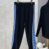 Side profile of Louis Vuitton luxury clothing with runway-inspired design