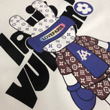 Front view of Louis Vuitton luxury clothing with relaxed-fit cut