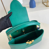 Front view of signature chic women's handbag – women's designer-style accessory