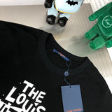 Close-up detail shot of Louis Vuitton cotton t-shirt with tailored silhouette
