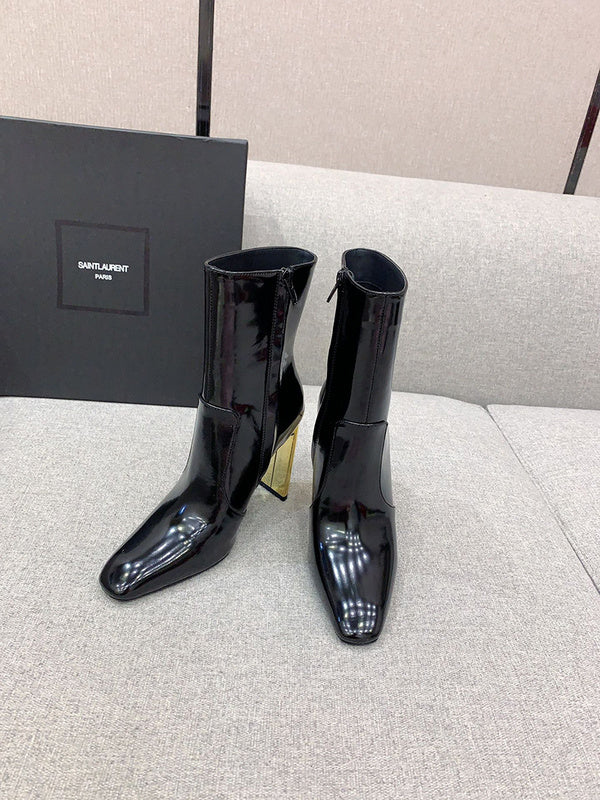 Saint Laurent luxury shoes detail shot