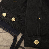 Back view of Louis Vuitton luxury clothing with logo-detail design