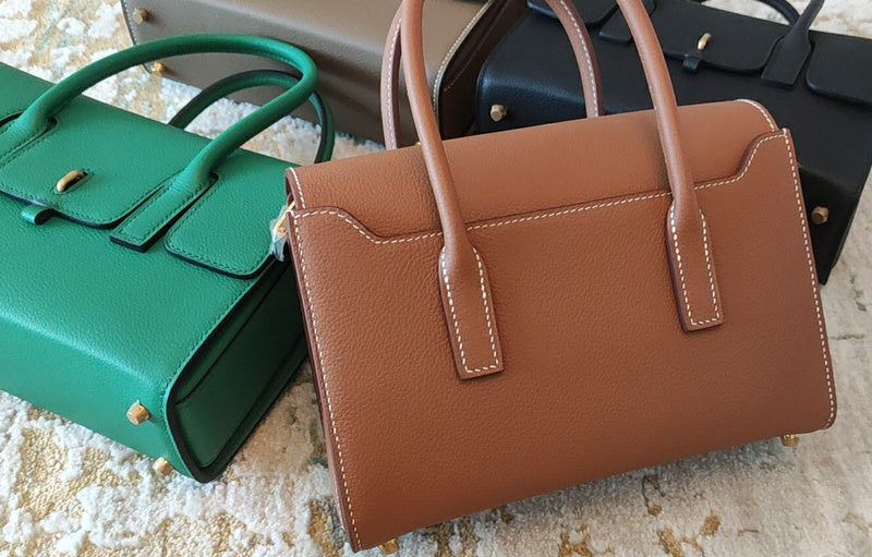 Close-up detail of sculpted bag design