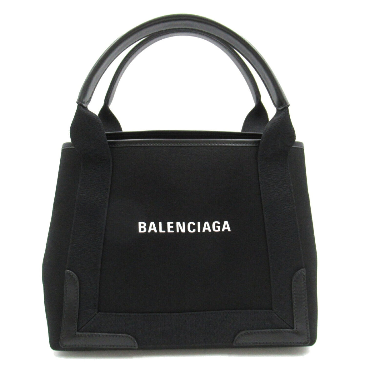 Balenciaga authentic luxury tote bag Navy canvas craftsmanship