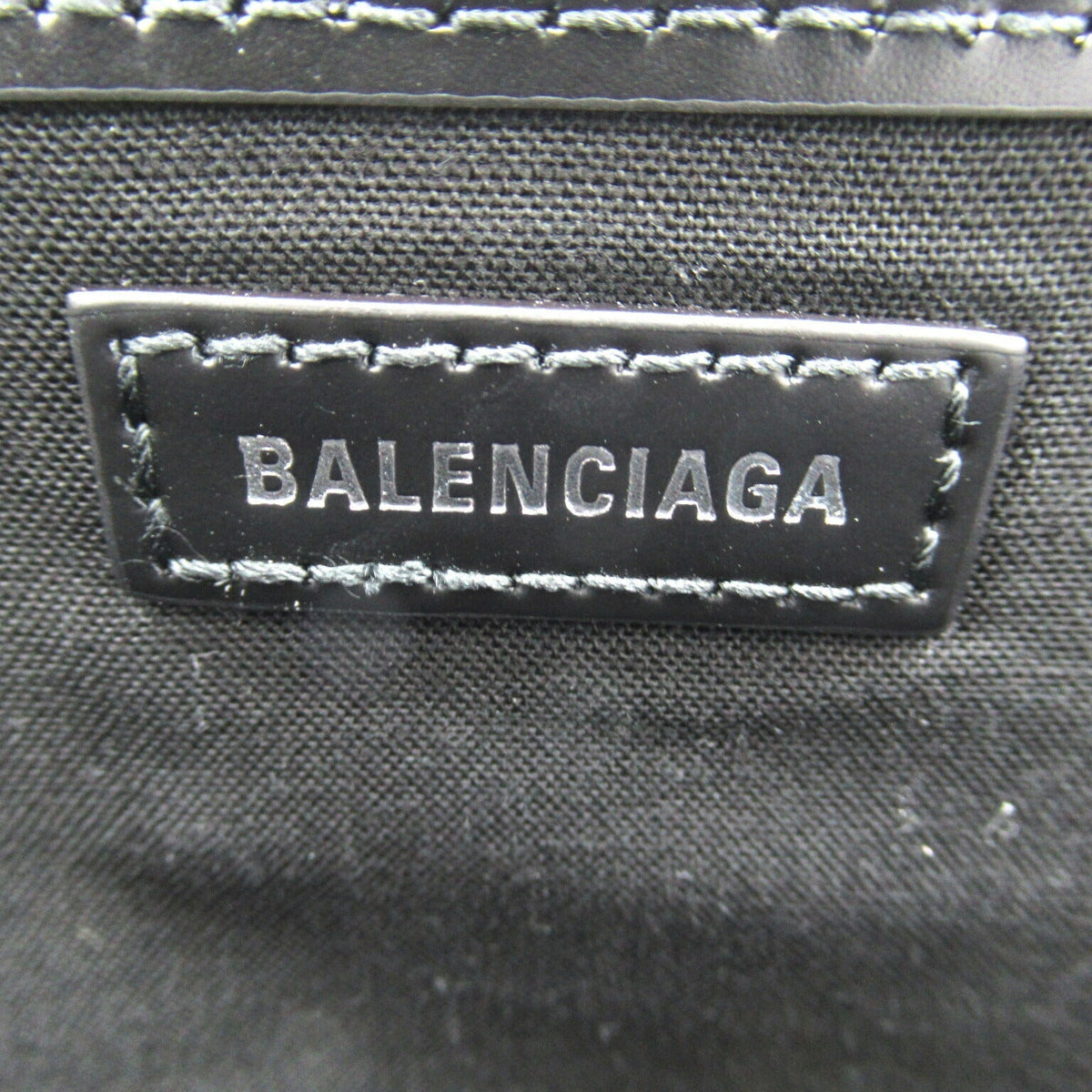 Balenciaga authentic luxury tote bag Navy canvas craftsmanship