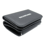 Balenciaga authentic luxury wallet Black leather craftsmanship