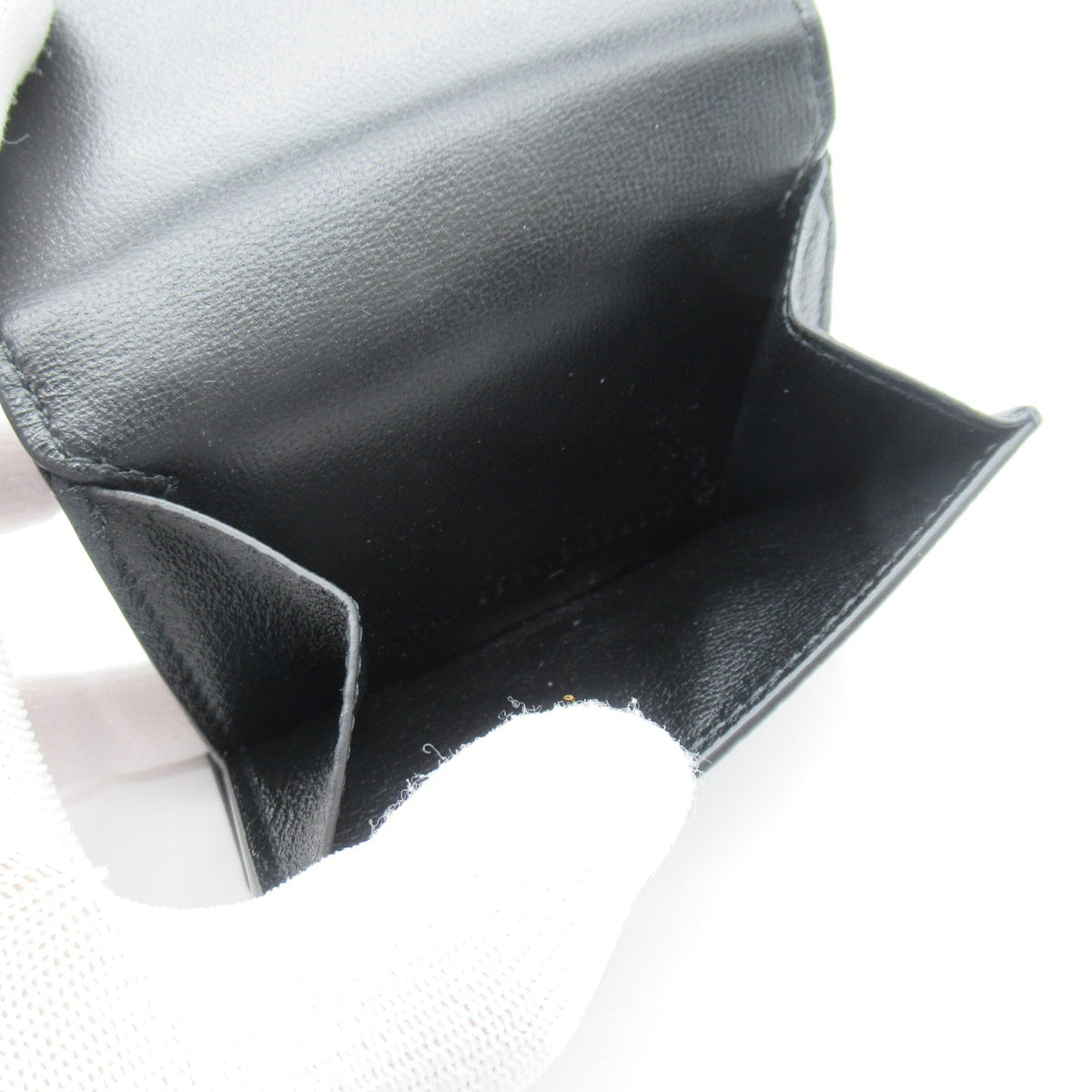 Balenciaga authentic luxury wallet Black leather craftsmanship