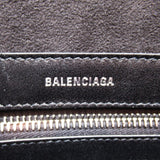Side view of Balenciaga tote bag Black premium designer bag