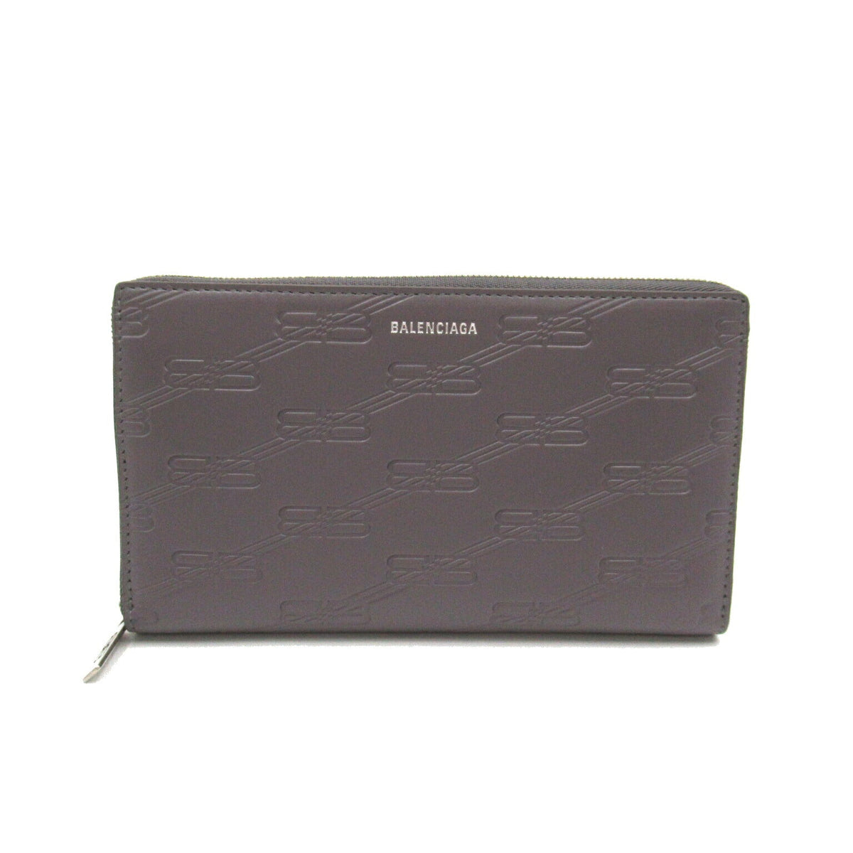 Balenciaga women's wallet Gray luxury designer leather