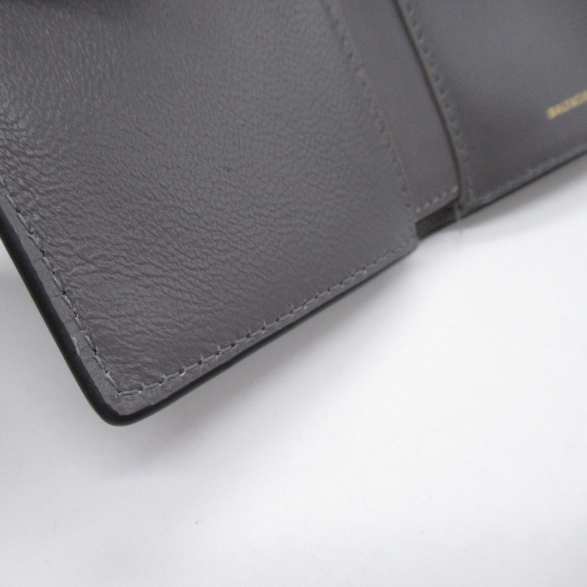 Balenciaga authentic luxury wallet Black leather craftsmanship