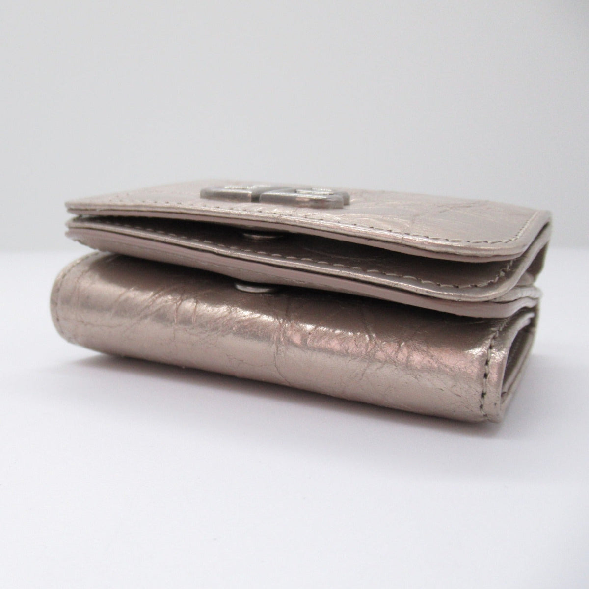 Balenciaga designer wallet leather closeup detail