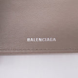 Balenciaga women's wallet Beige luxury designer leather